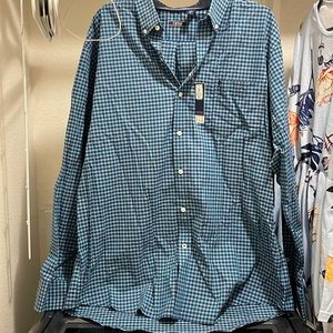 Mens Long Sleeve Button-Up